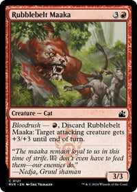 Magic: The Gathering Single - Ravnica Remastered - Rubblebelt Maaka - Common/0121 Lightly Played