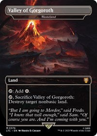 Magic: The Gathering Single - Commander: The Lord of the Rings: Tales of Middle-earth - Valley of Gorgoroth - Wasteland - Mythic/0376 - Lightly Played