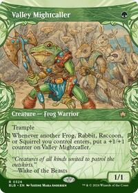 Magic: The Gathering Single - Bloomburrow - Valley Mightcaller (Showcase) - Rare/0326 - Lightly Played