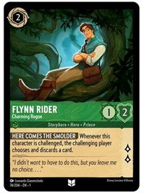 Disney Lorcana Single - First Chapter - Flynn Rider, Charming Rogue - Uncommon/074 Lightly Played