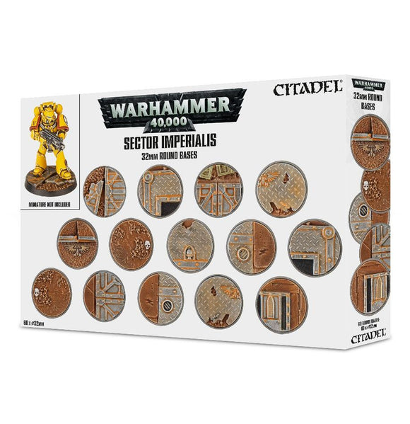 Warhammer 40,000 - SECTOR IMPERIALIS 32MM ROUND BASES