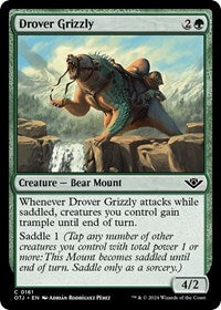 Magic: The Gathering Single - Outlaws of Thunder Junction - Drover Grizzly - FOIL Common/0161 Lightly Played