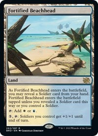 Magic: The Gathering Single - The Brothers' War - Fortified Beachhead - Rare/262 - Lightly Played