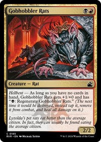 Magic: The Gathering Single - Ravnica Remastered - Gobhobbler Rats (Foil) - Common/0185 Lightly Played