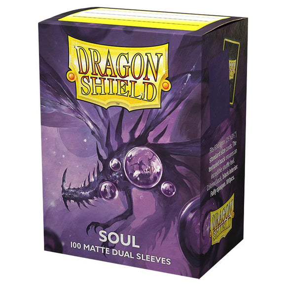 Dragon Shields: (100) Matte Dual - Metallic Purple / Soul Sleeves