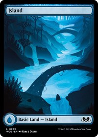 Magic: The Gathering Single - Wilds of Eldraine - Island (0263) - FOIL Land/0263 Lightly Played