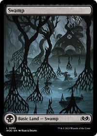 Magic: The Gathering Single - Wilds of Eldraine - Swamp (0264) (Foil) - Land/0264 Lightly Played