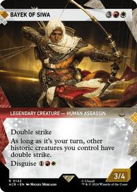 Magic: The Gathering Single - Universes Beyond: Assassin's Creed - Bayek of Siwa (Showcase) - FOIL Rare/0142 - Lightly Played