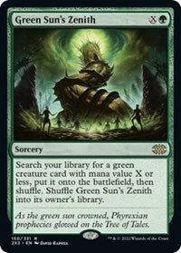 Magic: The Gathering Single - Double Masters 2022 - Green Sun's Zenith - Rare/150 Lightly Played