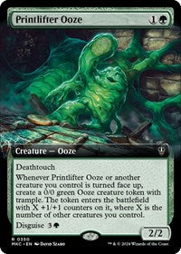 Magic: The Gathering Single - Commander: Murders at Karlov Manor - Printlifter Ooze (Extended Art) - Rare/0350 Lightly Played