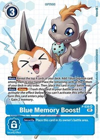 Digimon Single - Digimon Promotion Cards - Blue Memory Boost! (Next Adventure Box Promotion Pack) - Super Rare/P-036 Lightly Played