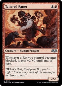 Magic: The Gathering Single - Wilds of Eldraine - Tattered Ratter (Foil) - Uncommon/0152 Lightly Played