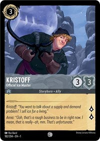 Disney Lorcana Single - First Chapter - Kristoff, Official Ice Master - Common/182 Lightly Played