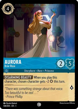 Disney Lorcana Single - First Chapter - Aurora - Briar Rose - Common/138 Lightly Played