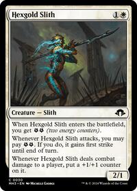 Magic: The Gathering Single - Modern Horizons 3 - Hexgold Slith - FOIL Common/0030 - Lightly Played