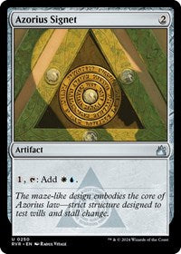 Magic: The Gathering Single - Ravnica Remastered - Azorius Signet (Foil) - Uncommon/0250 Lightly Played