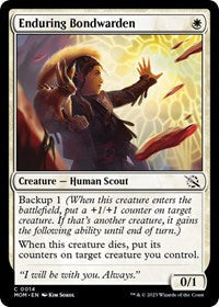 Magic: The Gathering Single - March of the Machine - Enduring Bondwarden (Foil) - Common/0014 - Lightly Played
