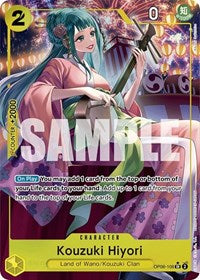 One Piece Card Game Single - Wings of the Captain - Kouzuki Hiyori (Alternate Art) - Super Rare/OP06-106 Lightly Played