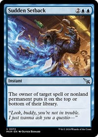 Magic: The Gathering Single - Murders at Karlov Manor - Sudden Setback (a) - FOIL Uncommon/0072 Lightly Played