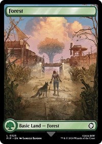 Magic: The Gathering Single - Universes Beyond: Fallout - Forest (0325) - FOIL Land/0235 Lightly Played
