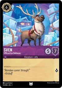 Disney Lorcana Single - First Chapter - Sven, Official Ice Deliverer - Uncommon/055 Lightly Played