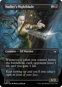 Magic: The Gathering Single - Commander Masters - Nadier's Nightblade (Borderless) - FOIL Common/0641 - Lightly Played