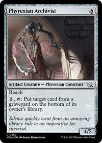 Magic: The Gathering Single - March of the Machine - Phyrexian Archivist - Common/0262 - Lightly Played