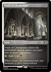 Magic: The Gathering Single - Commander Masters - Vault of Champions (Foil Etched) - FOIL Rare/0621 - Lightly Played