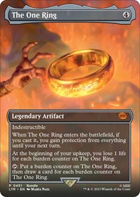 Magic: The Gathering Single - Universes Beyond: The Lord of the Rings: Tales of Middle-earth - The One Ring (Borderless) - Mythic/0451 - Lightly Played