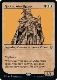 Magic: The Gathering Single - Commander Legends: Battle for Baldur's Gate - Gorion, Wise Mentor (Showcase) - Rare/423 Lightly Played