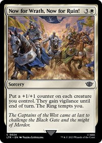 Magic: The Gathering Single - Universes Beyond: The Lord of the Rings: Tales of Middle-earth - Now for Wrath, Now for Ruin! (Foil) - Common/0024 - Lightly Played