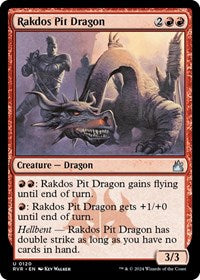 Magic: The Gathering Single - Ravnica Remastered - Rakdos Pit Dragon (Foil) - Uncommon/0120 Lightly Played