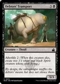 Magic: The Gathering Single - Ravnica Remastered - Debtors' Transport - FOIL Common/0072 Lightly Played