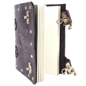 Old School Dice: Adventure Journal 7x5 - Purple Leather