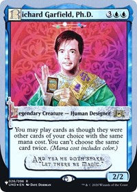 Magic: The Gathering - The List - Unhinged - Richard Garfield, Ph. D. - FOIL Mythic/026 Lightly Played