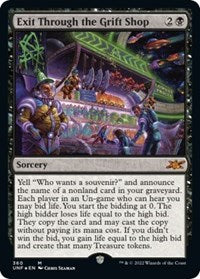 Magic: The Gathering - Unfinity - Exit Through the Grift Shop (Galaxy Foil) - Mythic/360 Lightly Played