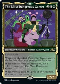 Copy of Magic: The Gathering - Unfinity - The Most Dangerous Gamer (Showcase) - FOIL Rare/266 Lightly Played