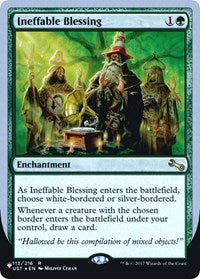 Magic: The Gathering - The List - Unstable - Ineffable Blessing (C) - FOIL Rare/113 Lightly Played