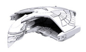 Star Trek Deep Cuts Unpainted Ships: D`deridex Class