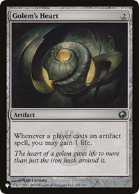Magic: The Gathering - The List - Golem's Heart Uncommon/161 Lightly Played