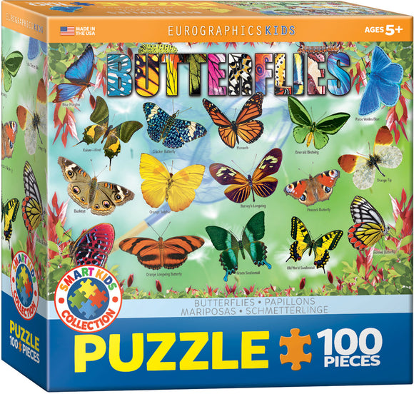 Eurographics Garden Butterflies, 100-Piece Puzzle
