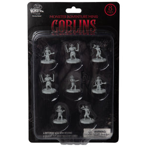 MONSTER ADVENTURE MINIS: UNPAINTED FIGURES: GOBLINS (8 PACK)