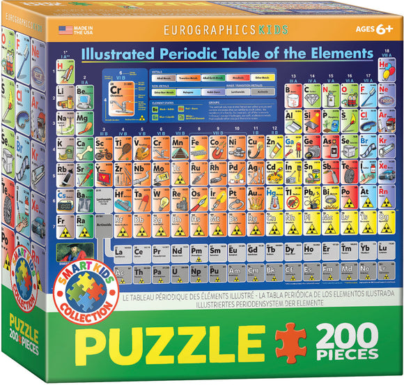 EuroGraphics Illustrated Periodic Table of the Elements 200-Piece Puzzle