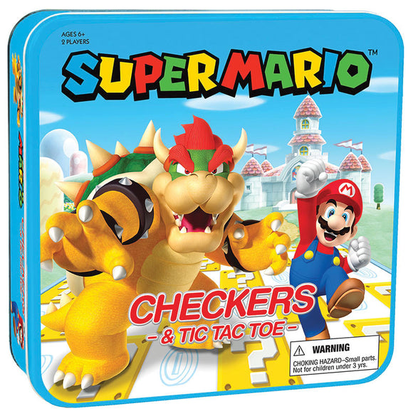 Checkers & Tic Tac Toe: Super Mario VS Bowser
