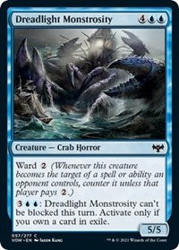 Magic: The Gathering - Innistrad: Crimson Vow - Dreadlight Monstrosity Common/057 Lightly Played