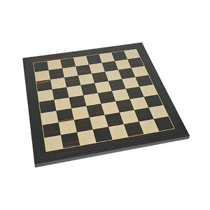 Deluxe Chess Board – Black Stained & Natural Wood 20.75 in.