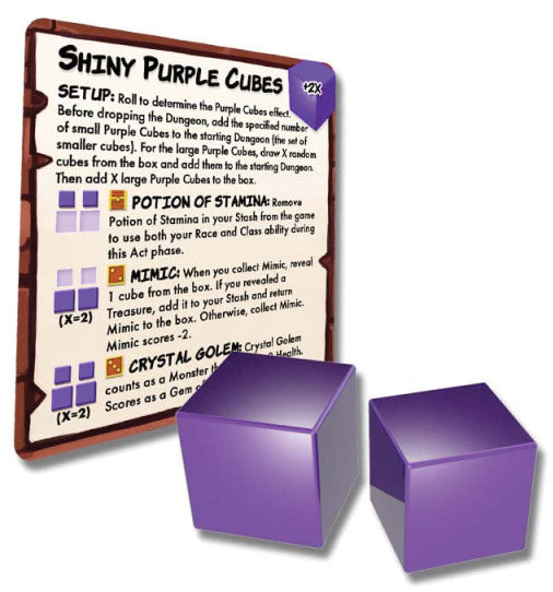 Dungeon Drop: Shiny Purple Cubes