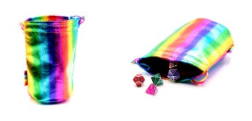 Flat Bottomed Dice Bag - Celebrate Pride 2021 Rainbow