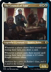 Magic: The Gathering Single - Commander Legends: Battle for Baldur's Gate - The Council of Four (Foil Etched) - Rare/530 Lightly Played
