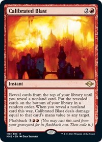 Magic: The Gathering Single - Modern Horizons 2 - Calibrated Blast Rare/118 Lightly Played